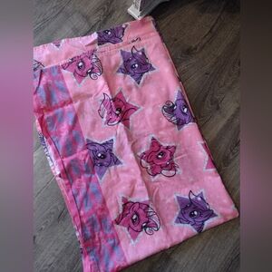 Twin size My Little Pony by Hasbro superstars flat sheet pink 2014 💕🐎
